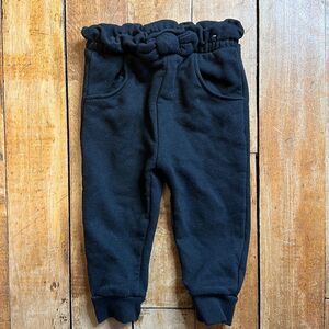 Black joggers size 12 months Black Sweatpants cotton neutral spring